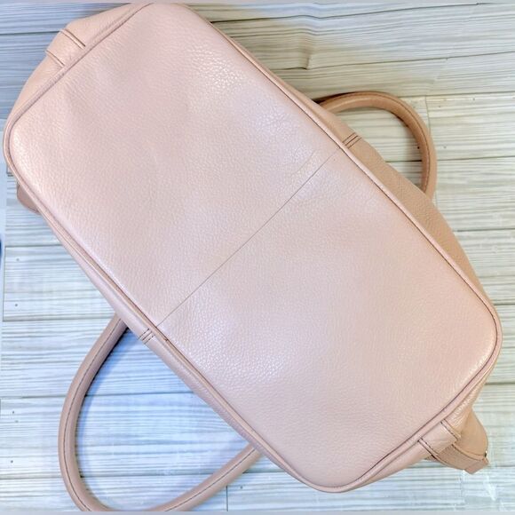 040-Cole Haan Peach Pebbled Leather Shoulder bag - Picture 8 of 12
